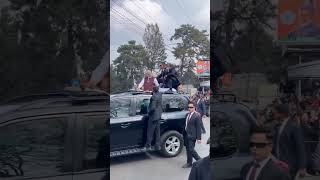 Shillong girls gone crazy after Modi&#39;s bodyguard squad #modi #modiinshilong #bodyguards #Shillong