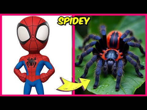 🕷️❤️Marvel's Spidey Characters As Pets + Guess The Voice Quiz + their Favorites! | Spin, Hulk, Rhino