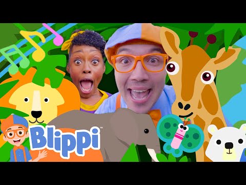 Earth Day Song | Brand New BLIPPI Animal Song | Educational Songs For Kids