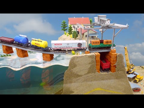 Train Crash Into Water After Bridge Collapse - Dam Breach Experiment - Flood Disaster vs Railroad