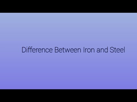 Difference Between Iron and Steel