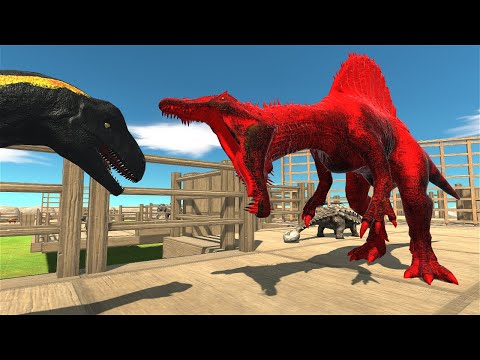 TERROR SPINOSAURUS 2 A TRIP TO JURASSIC ZOO - Animal Revolt Battle Simulator
