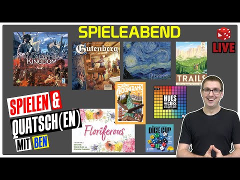 Live Spieleabend mit Till & Ben (& später mit Carl) - Viele tolle neue Spiele!
