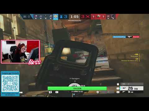 CLUTCH/5K 1V5 MONSTRO DA LIVVS, AÍ ELA JOGOU O R6 - MELHORES MOMENTOS RAINBOW SIX