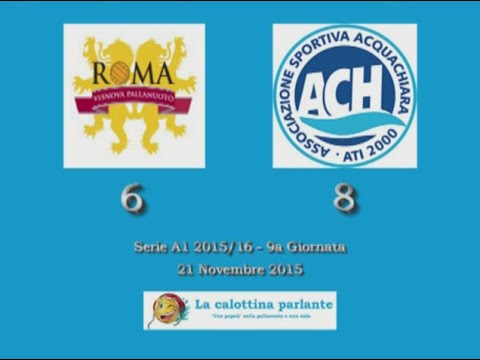 HILites Serie A1 2015/16 (9° Giornata) - Roma Vis Nova vs. Acquachiara NA 6-8
