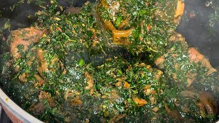 HOW TO MAKE VEGETABLE SOUP WITH UGU AND WATER LEAVES | NIGERIA VEGETABLE SOUP YOU NEED SO DELICIOUS!