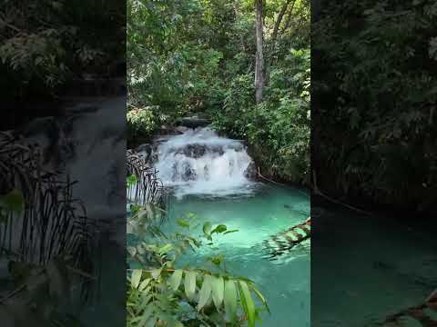 A Cachoeira do Formiga fica no Parque Estadual do Jalapão, em Tocantins, perto da cidade de Mateiros