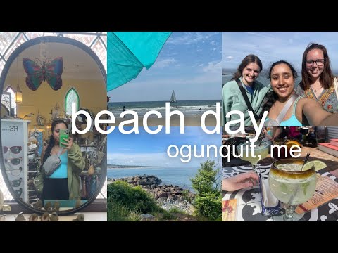 summer days: beach day with the girlies! exploring ogunquit, and marginal way