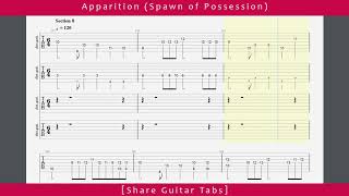 [Share Guitar Tabs] Apparition (Spawn of Possession) HD 1080p