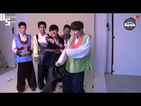 [ENG] 140201 [BANGTAN BOMB] Hanbok dance time (shooting by Jimin)