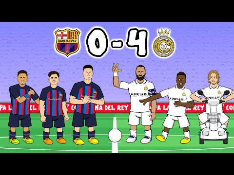 BARCA 0-4 REAL MADRID! (El Clasico 2023 Copa Del Rey Semi-Final Benzema Hat-Trick)