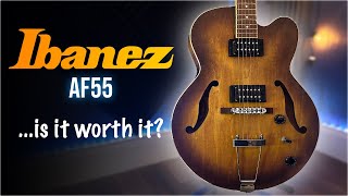 Video thumbnail for Ibanez AF55 Hollowbody Guitar | Is It Worth It? by Jack Fossett