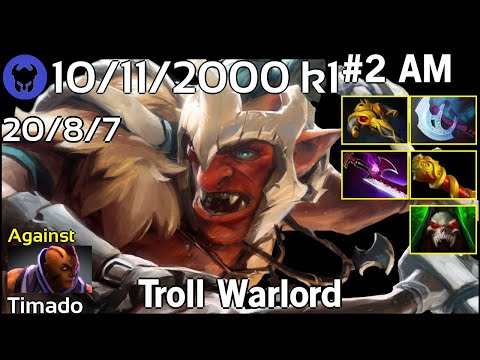 10/11/2000 k1 plays Troll Warlord!!! Dota 2 7.21