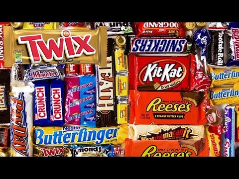 CHOCOLATE CANDY BARS 🍫 ASMR UNWRAPPING (SO SATISFYING) (FAST ASMR)