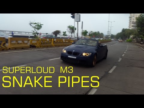 LOUD BMW E93 M3 w/ CUSTOM SNAKE PIPES