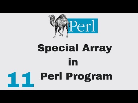 Perl Script Basic Tutorial 11 Special Array