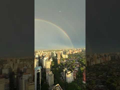 São Paulo amanheceu com arco-íris duplo!!