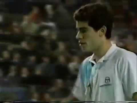 Compaq Grand Slam Cup 1990 F Sampras vs Gilbert (1/2)