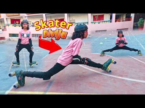 Skating class | skater divija | learn skating 2026 |how to learn skate