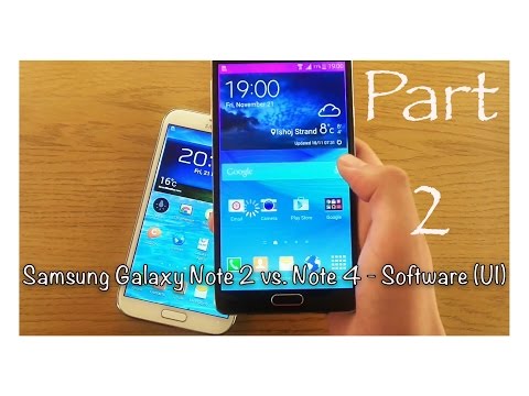 Samsung Galaxy Note 4 vs. Note 2 - Software (UI) comparison (HD)