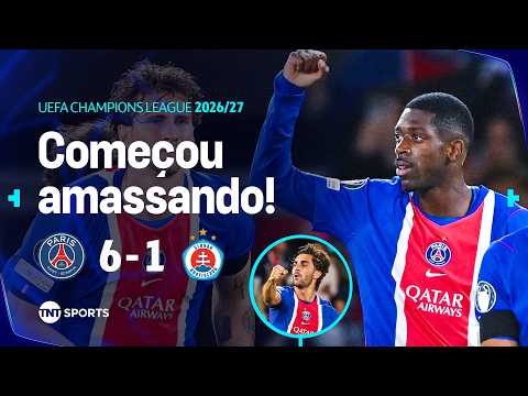 SHOW DE DEMBÉLÉ, HAT-TRICK DE FERRAN TORRES EM BAILE DO PSG NA CHAMPIONS | PSG 6 X 1 S.BRATISLAVA