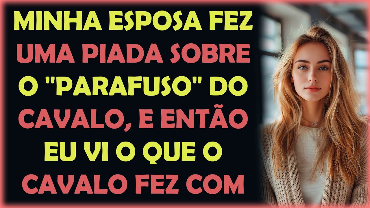 A minha mulher traidora levou o cavalo para o seu prazer Fiquei em choque quando a vi nua com...