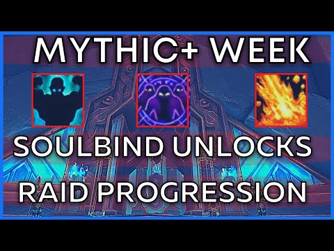 MYTHIC+ Weekly Affixes & Dungeon Difficulty - New Soulbind row unlocks - Raid Progression Difficulty