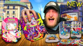Pokémon's New mega moonlight And Luminose City Tins!(What's Inside?)