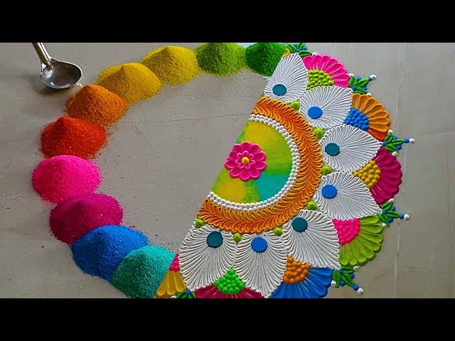 Portrait rangoli sand art by dream brush - video 2
