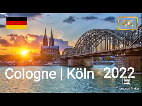 Top sights in Cologne - 2022 - 4K Virtual Walking Tour - view from top of Köln Triangle