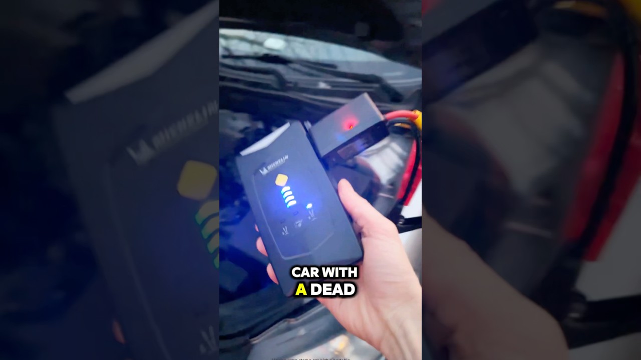 How to Start Dead Battery Using Portable Jump Starter #CarBattery #jumpstarter #CarMaintenance #car