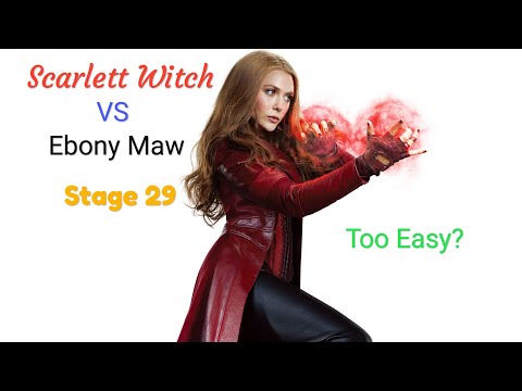 Level 60 Scarlett Witch Vs Ebony Maw Stage 29 - Marvel's Future Fight