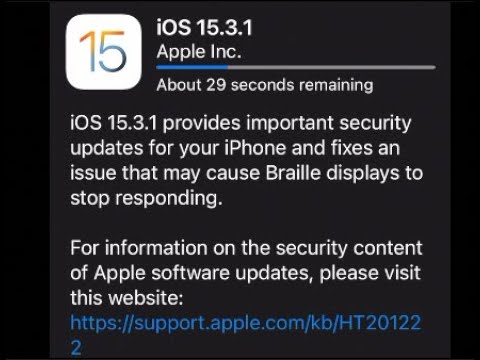Apple Released iOS 15.3.1 for iPhone and iPadOS 15.3.1 for iPad