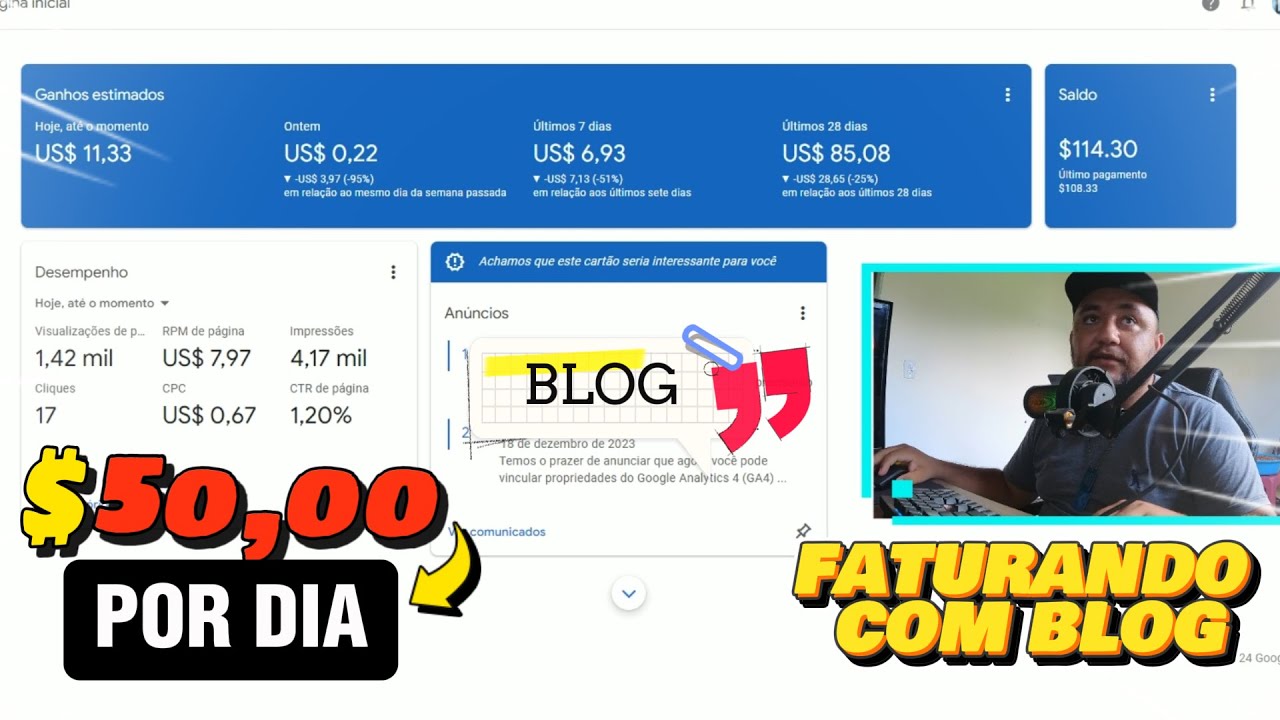 COMO GANHAR DINHEIRO COM BLOG EM 2024 EU JA TO FATURANDO