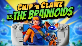 Chip ’n Clawz vs the Brainioids on Steam Deck - Smooth Co-Op Chaos!