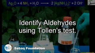 Download Lagu Identify Aldehydes using Tollen's test., Chemistry Lecture | Sabaq.pk Thumbnail