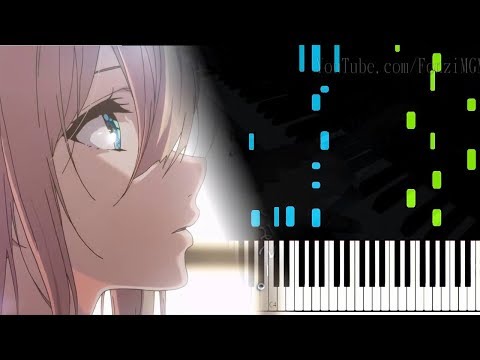 [Violet Evergarden ED] "Michishirube" - Minori Chihara (Synthesia Piano Tutorial)
