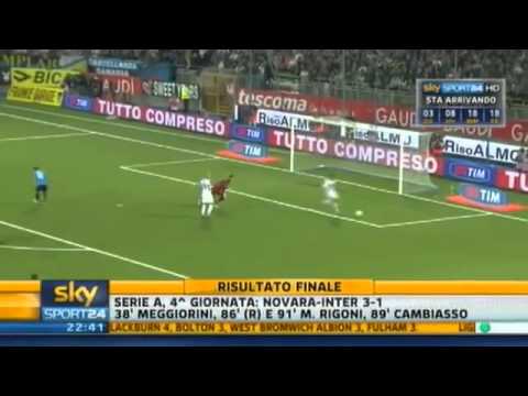 NOVARA - INTER 3 1 (20/09/2011) AMPIA SINTESI SKY