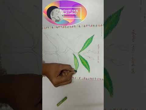 Natural Leaves | Colour on leave #yearofyou  #shorts  #karen #leaves #painting