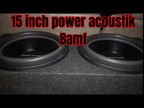 15 inch power acoustik subwoofers 1 Ohm/link to subwoofers in description