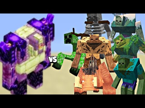 Minecraft Mutants vs Ender Guardian – Epic Battle