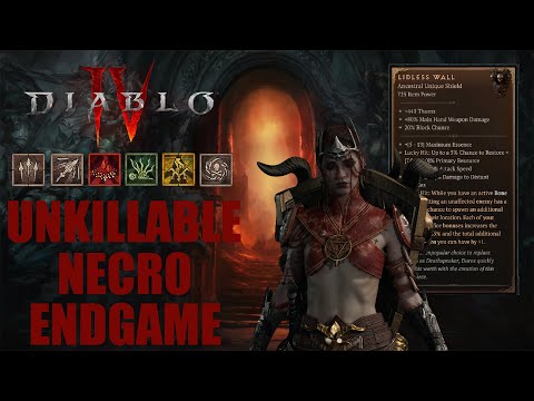 Diablo 4 - Strongest Necro Bone Spear Build In Season 1 (Endless Bone Storms)