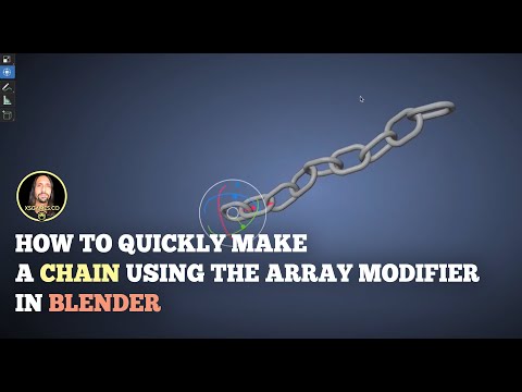 Blender Tip: How to quickly make a chain using the Array Modifier
