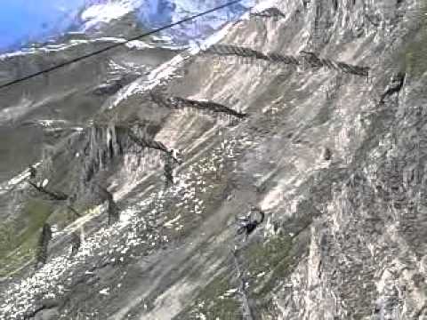 Valluga I Talfahrt mit Panorama Verwallgruppe