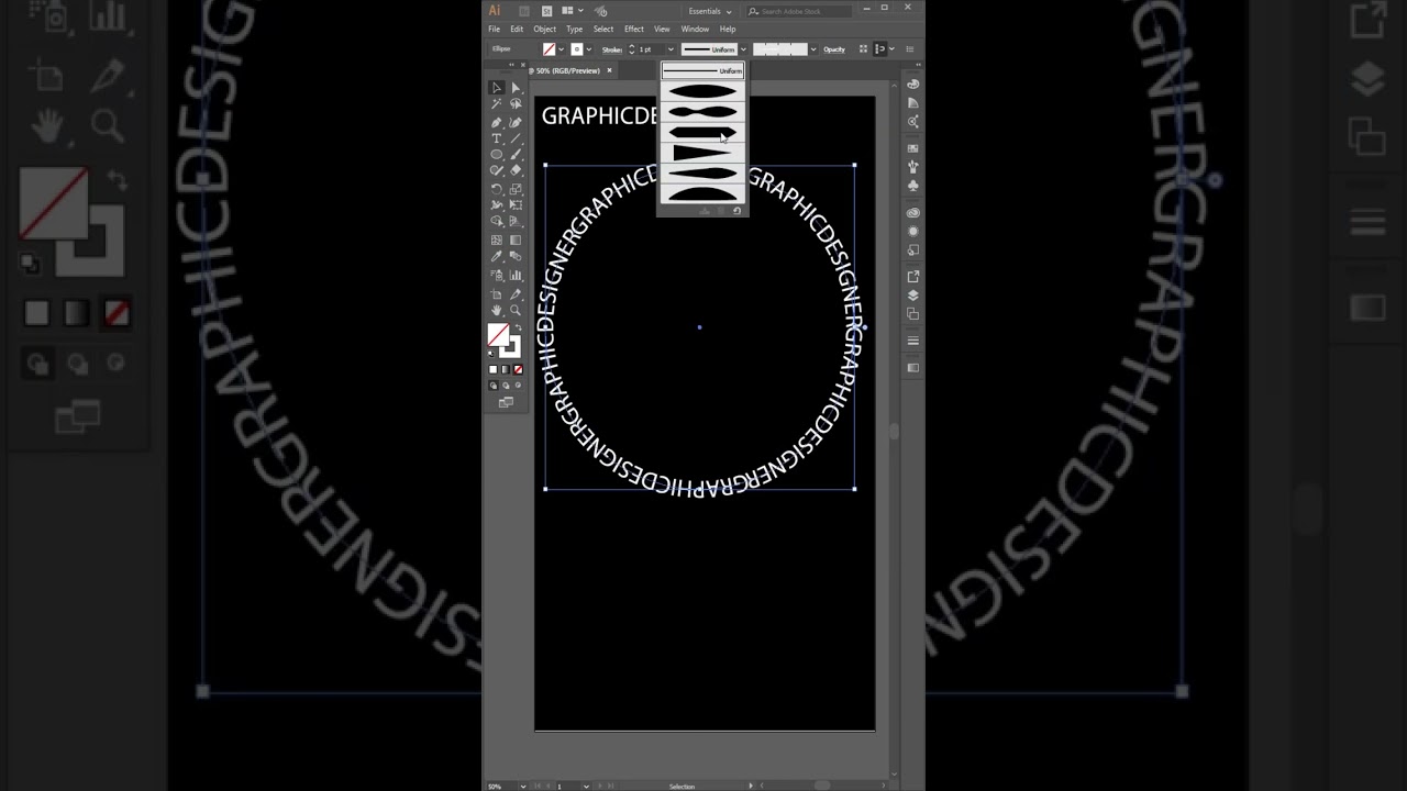 Typography Spiral Design Adobe Illustrator #ytshorts #ytshorts #agdesigner #shortsfeed