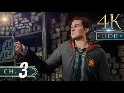 Hogwarts Legacy [4K/60fps HDR] (100%, Platinum, Hard) Walkthrough Part 3 - Weasley After Class