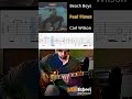 The Beach Boys Feel Flows Carl Wilson Guitar Solo with TAB #brianwilson