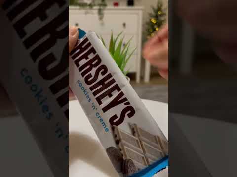 Hershey’s cookies and creme #shorts #shorts #satisfying