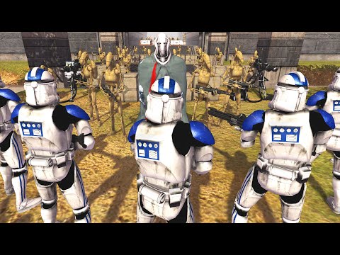 501st Siege of General Grievous' Fortress! - Men of War: Star Wars Mod Battle Simulator