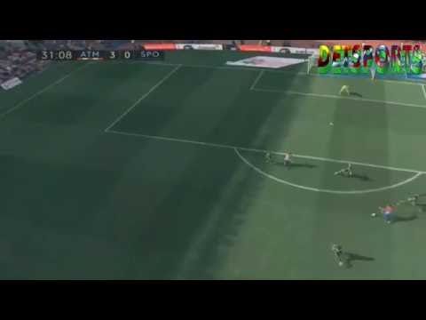 Atletico de Madrid 3-0 Sporting Gijon Golazo de Antoine Griezmann